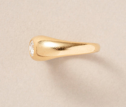 Modern Cartier 18ct Gold 0.85ct Diamond Ring