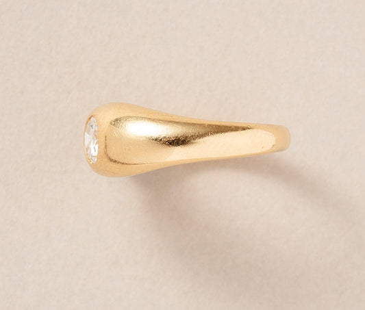 Modern Cartier 18ct Gold 0.85ct Diamond Ring