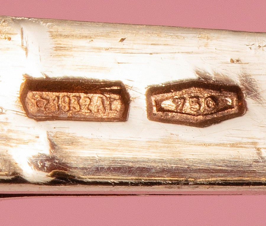 18ct Gold 'BONHEUR' Bracelet with Diamonds & Rubies