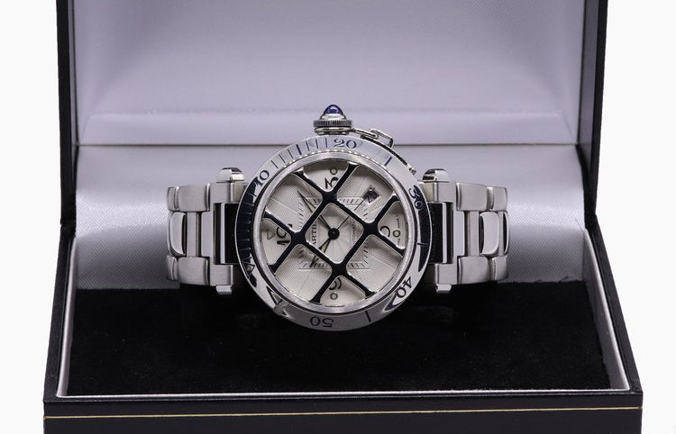 Cartier Pasha Stainless Steel with Grill Automatic Watch