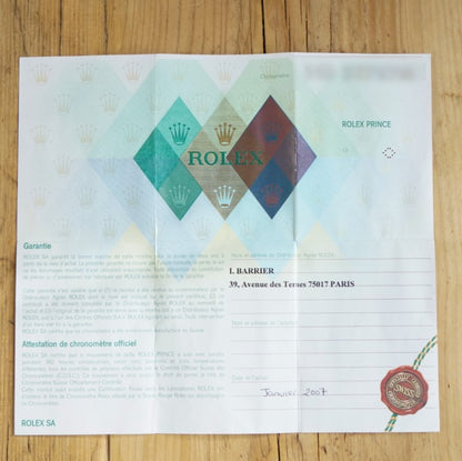 Vintage Rolex Cellini Prince 5440 Gold Watch with Champagne Dial and Exhibition case back with papers