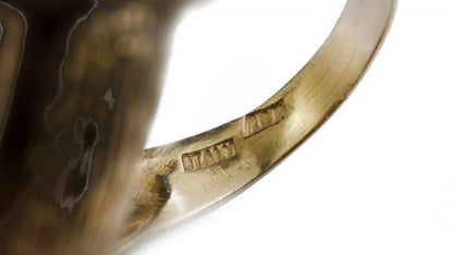 Vintage 1970s Tiffany and Co Vintage 18ct Yellow Gold Domed Ring