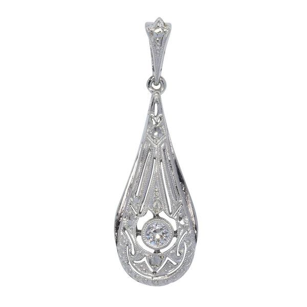 Art Deco Old European Cut Diamond Pendant
