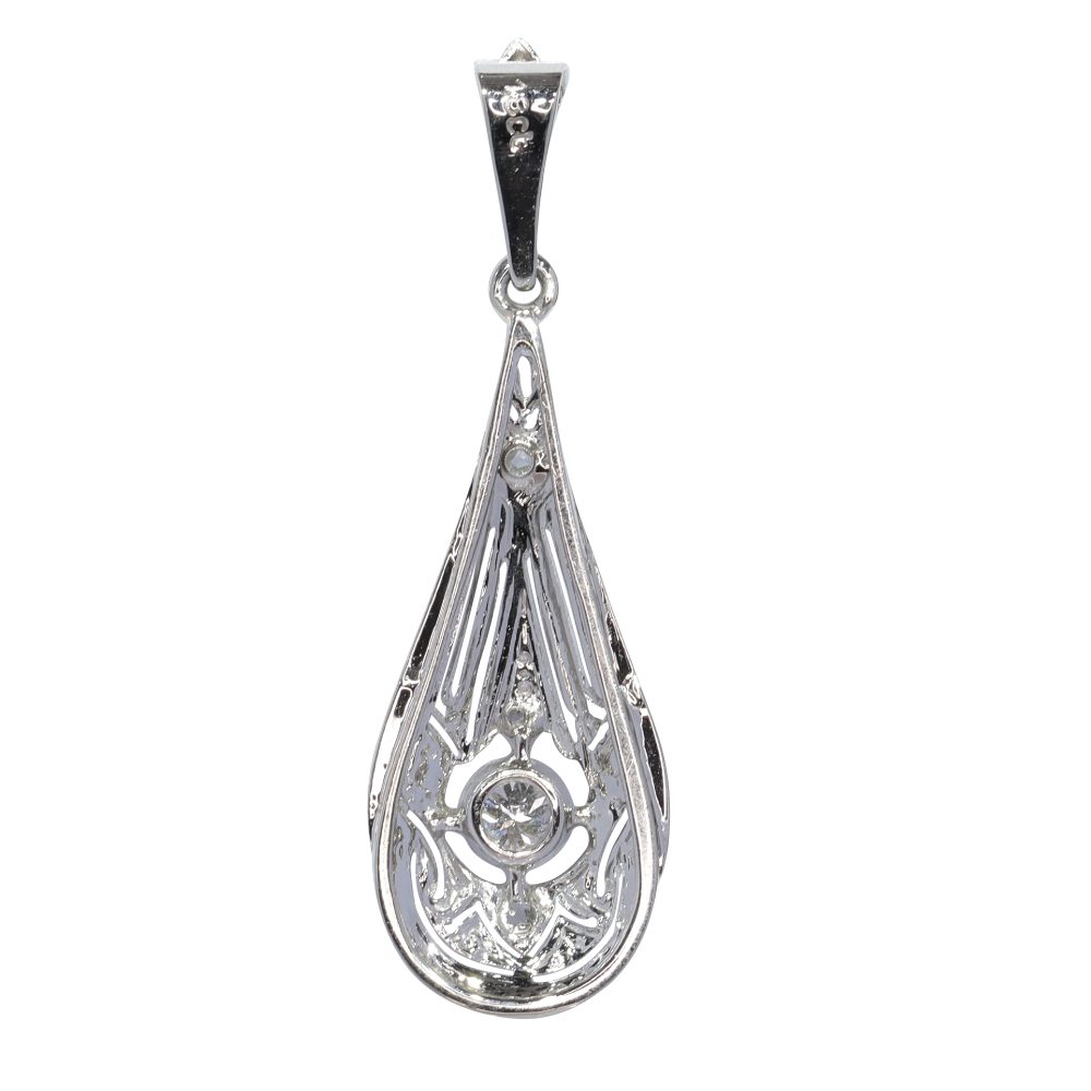 Art Deco Old European Cut Diamond Pendant
