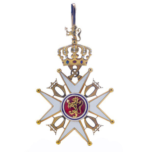 Antique Gold and Enamel Royal Norwegian Order of Olav