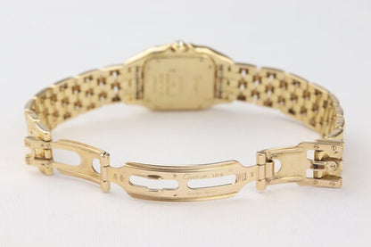 Cartier Ladies Panthère 18ct Yellow Gold Diamond Dial and Bezel Quartz Watch, Ref 8057915, with original Cartier diamond dial and bezel, 18ct yellow gold bracelet, with Cartier box.
