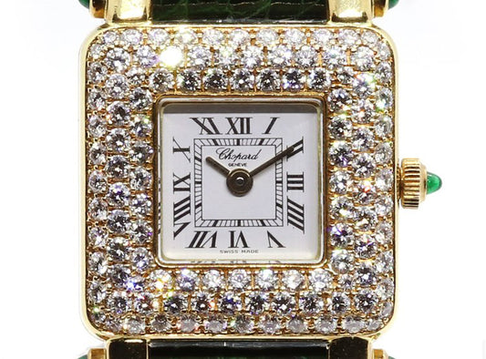 Vintage Chopard Happy Sport 18ct Yellow Gold and Diamonds Quartz Watch, with Chopard box and paperwork, Circa 1996