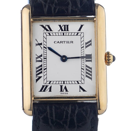 Vintage Cartier Tank 18ct Gold Watch