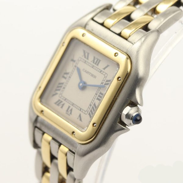 Vintage Cartier Panthere Ladies Steel and 18ct Gold 22mm Quartz Watch, Circa 1990s