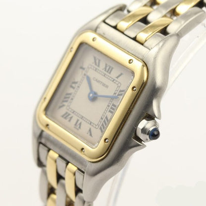 Vintage Cartier Panthere Ladies Steel and 18ct Gold 22mm Quartz Watch, Circa 1990s