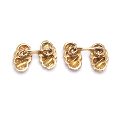 Vintage 1960s Italian 18ct Yellow Gold Cufflinks by Mario Buccellati