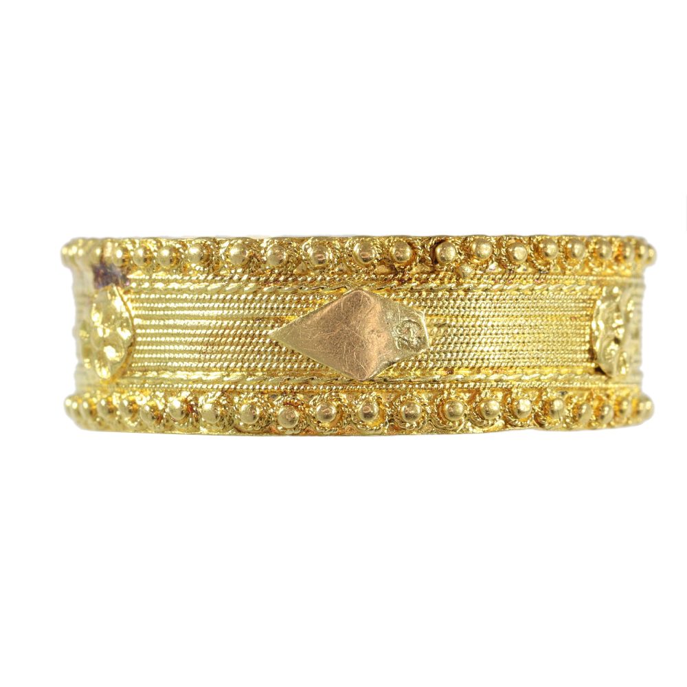 Antique Georgian 18 Carat Yellow Gold Wedding Band