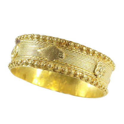 Antique Georgian 18 Carat Yellow Gold Wedding Band