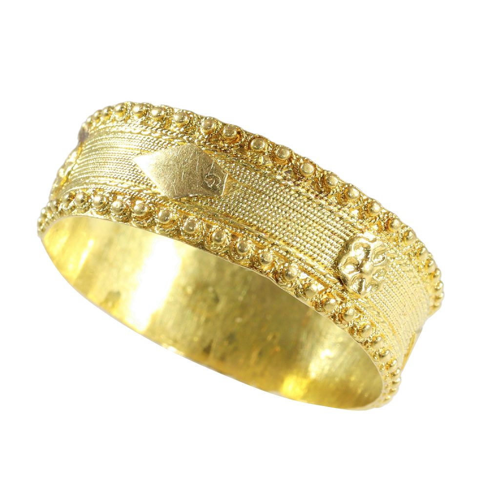 Antique Georgian 18 Carat Yellow Gold Wedding Band