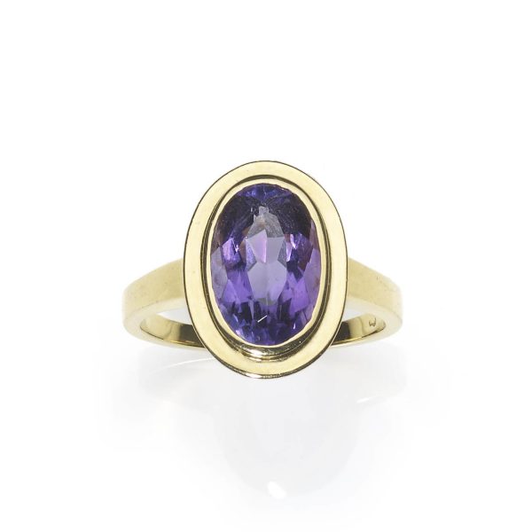 Vintage Amethyst Gold Ring