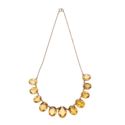 Vintage 71.20ct Citrine Necklace