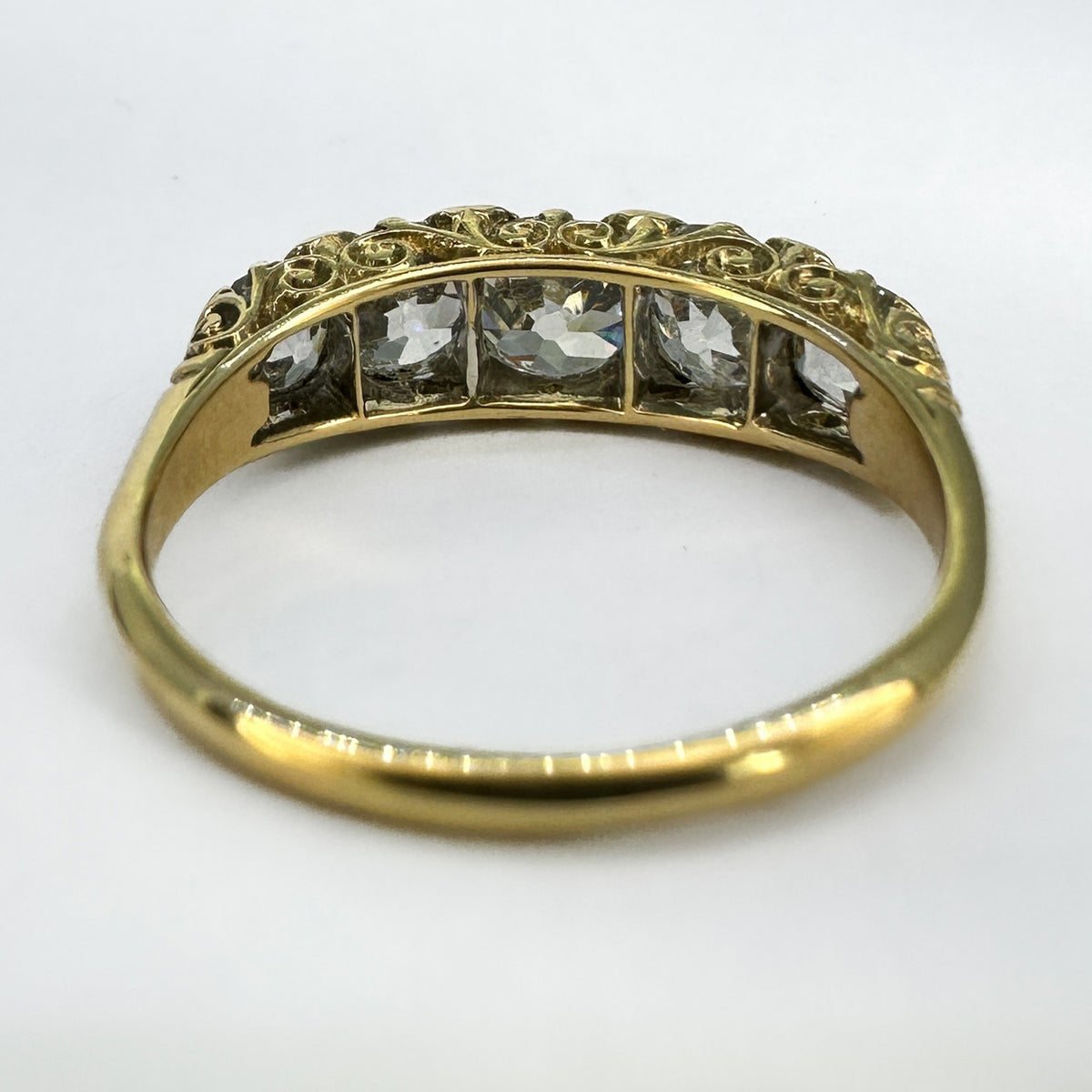 Antique Victorian Five Stone Diamond Ring