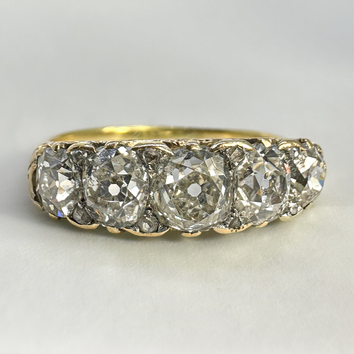 Antique Victorian Five Stone Diamond Ring