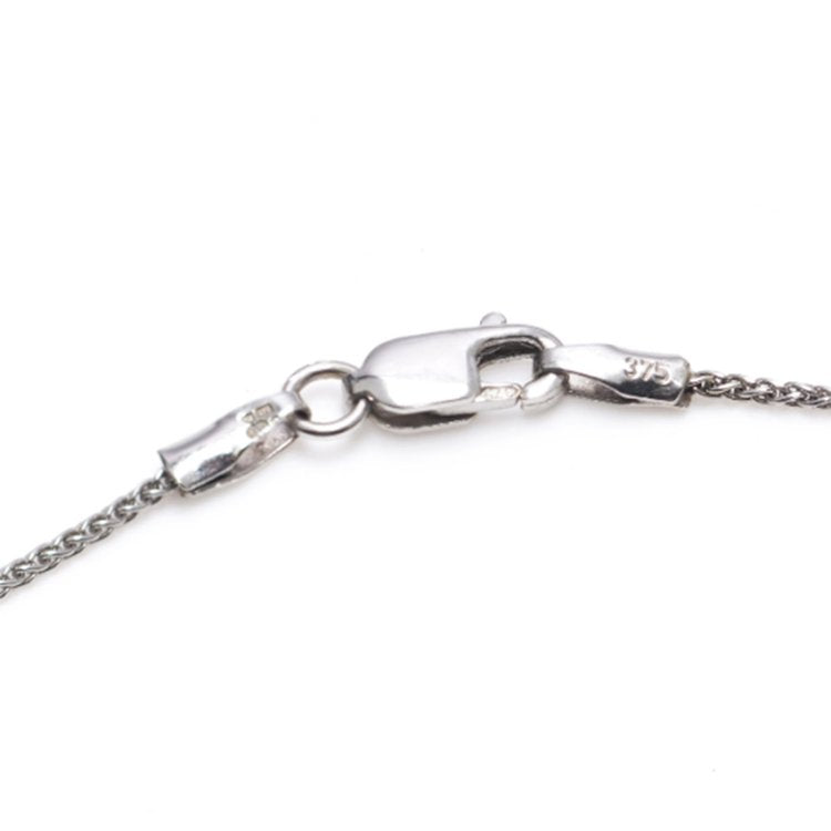 0.50 carat Solitaire Diamond Pendant with Chain in 9ct White Gold