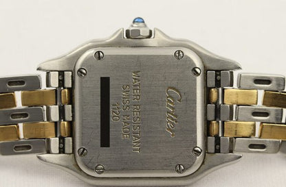 Cartier Panthere Ladies Steel and 18ct Gold 22mm Quartz Watch 1990s