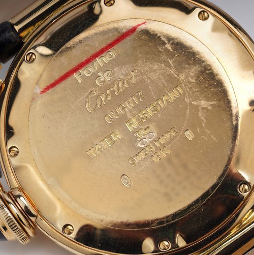 Pasha de Cartier Yellow Gold MoonPhase Calendar Watch