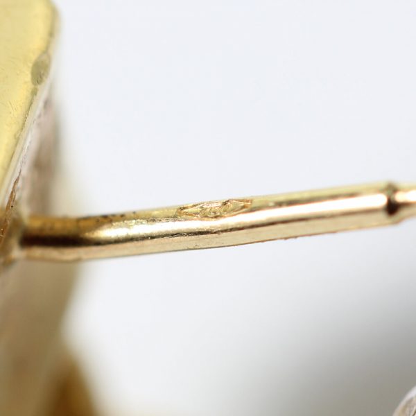 Fope Diamond Set 18ct Yellow Gold Earrings; 1.36 carats, Made in Italy Circa 1990s