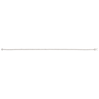 Contemporary Diamond Line Tennis Bracelet In 18 Carat White Gold