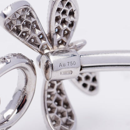 Vintage Gucci Diamond Butterfly Bangle Bracelet