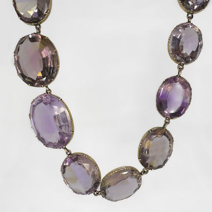 Victorian Antique Amethyst Riviere Necklace