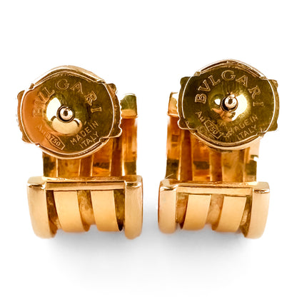 Vintage Bvlgari B.Zero1 Yellow Gold Half Hoop Earrings
