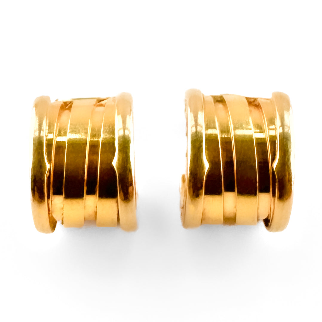 Vintage Bvlgari B.Zero1 Yellow Gold Half Hoop Earrings