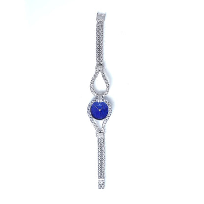 Jaeger LeCoultre 18ct White Gold Watch with Lapis Lazuli Dial
