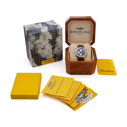 Breitling Navimeter 18ct Rose Gold Chronograph Watch