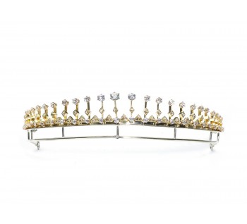Antique Victorian Diamond Fringe Tiara Necklace, 12.00 carats, Circa 1880