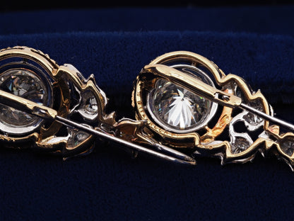 Exclusive Vintage Mario Buccellati 2.50ct Diamond Drop Earrings