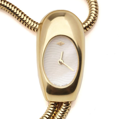 Vintage Van Cleef and Arpels Cadenas Serti 18ct Yellow Gold Watch with Diamonds, Circa 1990s