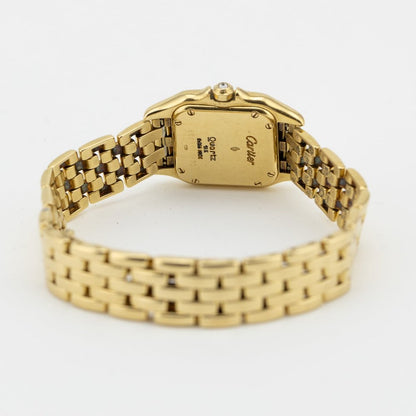 Ladies Cartier Panthere 866919 Ladies 18ct Yellow Gold Quartz Watch with Factory Diamonds, 22mm case with factory diamond bezel and solid gold bracelet strap