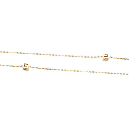 Gucci 18ct Yellow Gold G Logo Cube Long Chain Necklace