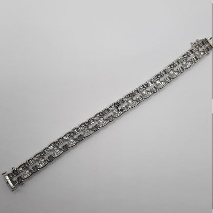 Art Deco 12cts Diamond Bracelet in Platinum