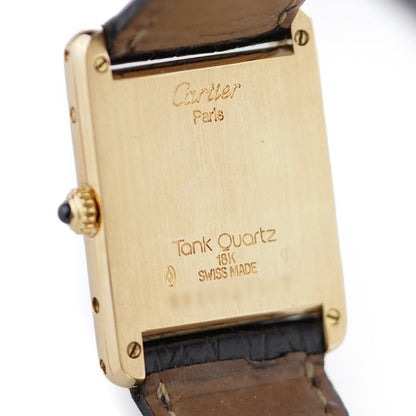 Ladies 18ct yellow gold Cartier Tank quartz Watch