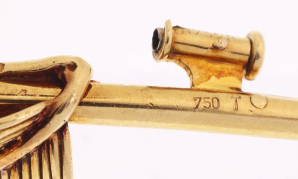 Vintage Cartier Diamond Ruby Sapphire Emerald Flower Brooch, 1950's