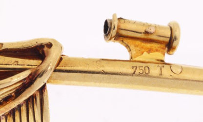 Vintage Cartier Diamond Ruby Sapphire Emerald Flower Brooch, 1950's