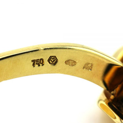 Faberge Limited Edition 18ct Yellow Gold and Blue Enamel Cufflinks, Number 46 of 300, Circa 1990s, Comes in original box with original Fabergé certificate