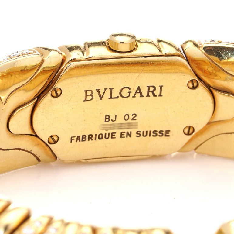 Bvlgari Alveare 18ct Yellow gold and Diamond Bracelet Watch, 5.20 carat total