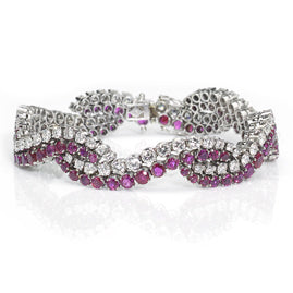 Vintage Ruby and Diamond Bracelet