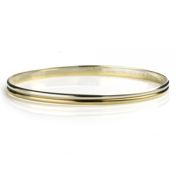 18ct Gold Reeded Bangle