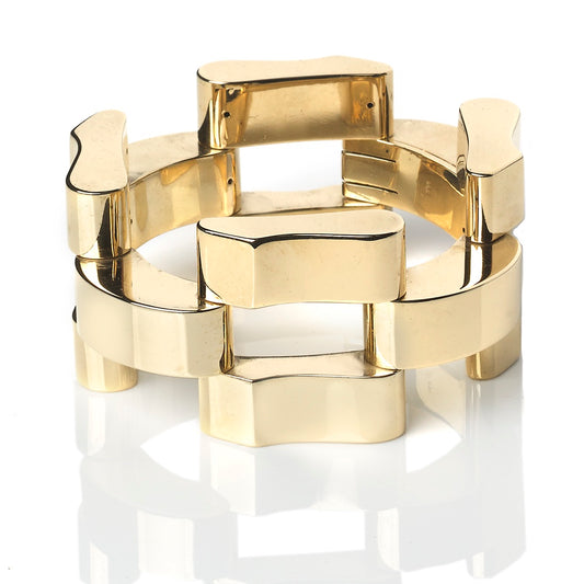 Vintage Italian Fancy Link 14ct Gold Bracelet