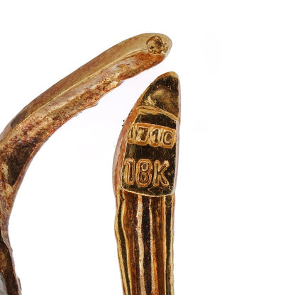 Vintage 18ct Yellow Gold Bird Brooch on Branch