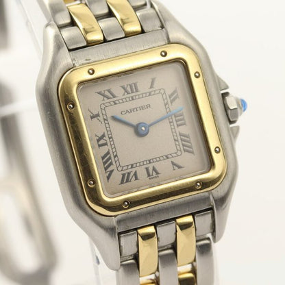 Vintage Cartier Panthere Ladies Steel and 18ct Gold 22mm Quartz Watch, Circa 1990s