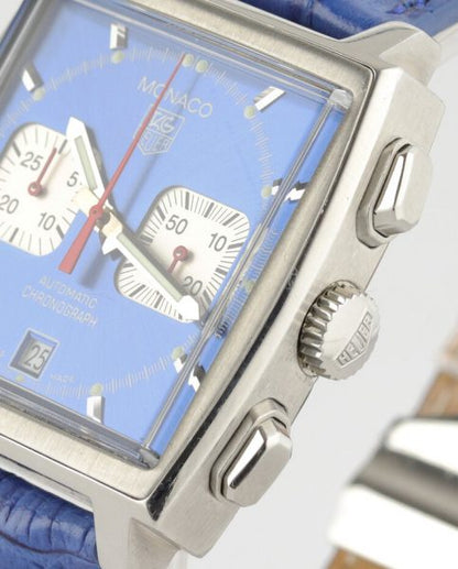 Tag Heuer Monaco Re Edition Automatic Chronograph with Blue Dial